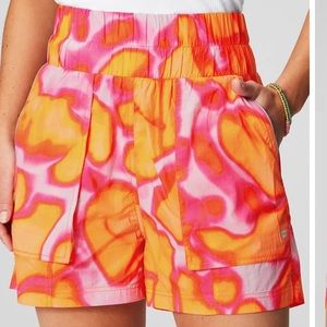 Fabletics NWT Ultra High-Waisted Piped Nylon Short